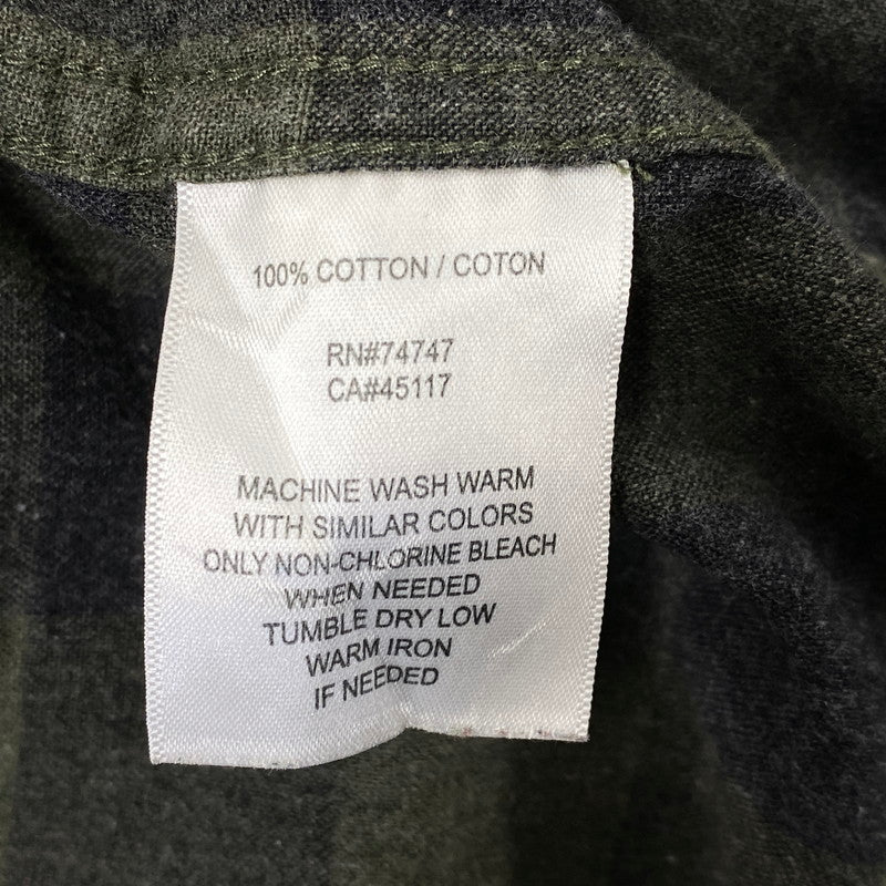 【中古品】【メンズ】 RED HEAD BRAND CO. レッドヘッド ブランドカンパニー BLOCK CHECK LS SHIRT ブロック チェック ロングスリーブ シャツ トップス 長袖 146-260717-cs-21-izu サイズ：2XL カラー：グリーン系 万代Net店