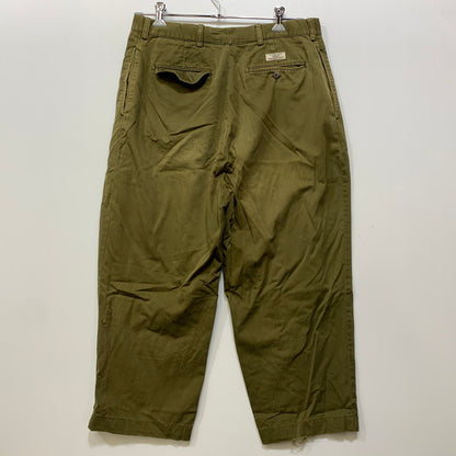 【現状渡し品】【メンズ】 RALPH LAUREN ラルフローレン 2-TUCK POLO CHINO PANTS 2タック ポロ チノパンツ 157-260725-as-12-izu サイズ：40×30 カラー：カーキ 万代Net店