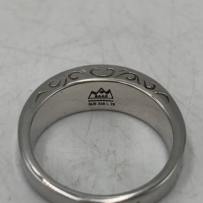 【中古品】【メンズ/レディース】 SAAD サード SUS 316 L SUNSYMBOL ARABESQUE RING サンシンボル アラベスク リング 指輪 アクセサリー 191-260721-cs-18-izu サイズ：19号 カラー：シルバー 万代Net店