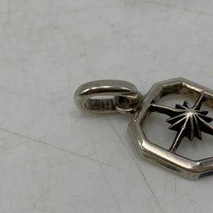 【中古品】【メンズ/レディース】 SAAD サード 925 SUNSYMBOL SQUARE PENDANT TOP サンシンボル スクエア ペンダント トップ アクセサリー 191-260721-cs-19-izu カラー：シルバー 万代Net店