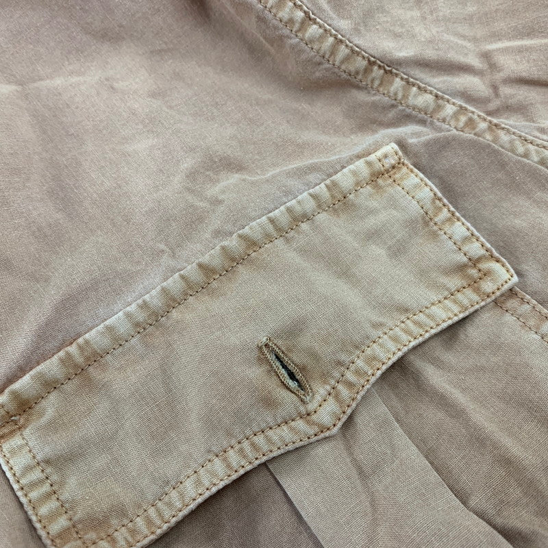 【中古品】【メンズ】 RRL ダブルアールエル MILITARY SS SHIRT ミリタリー ショートスリーブ シャツ トップス 半袖 145-260715-ya-01-izu サイズ：M カラー：キャメル 万代Net店