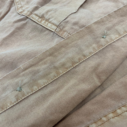 【中古品】【メンズ】 RRL ダブルアールエル MILITARY SS SHIRT ミリタリー ショートスリーブ シャツ トップス 半袖 145-260715-ya-01-izu サイズ：M カラー：キャメル 万代Net店