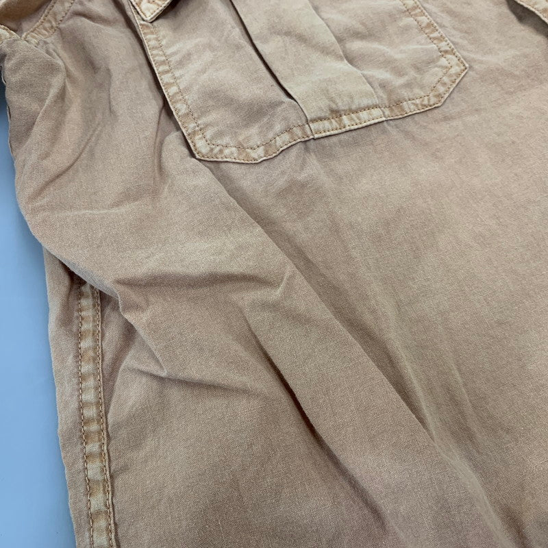 【中古品】【メンズ】 RRL ダブルアールエル MILITARY SS SHIRT ミリタリー ショートスリーブ シャツ トップス 半袖 145-260715-ya-01-izu サイズ：M カラー：キャメル 万代Net店