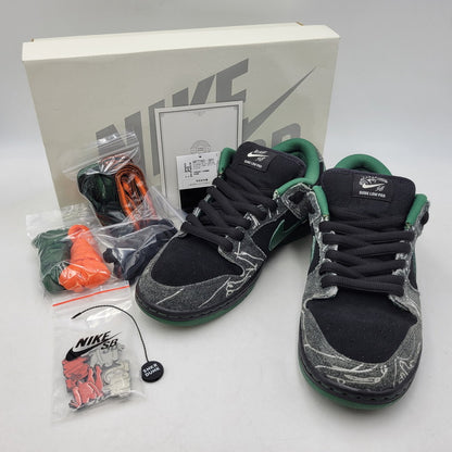 【中古品】【メンズ】 NIKE SB ナイキエスビー ×THERE SKATEBOARDS ゼア スケートボード HF7743-001 DUNK LOW PRO ダンク ロー プロ スニーカー 靴 160-260716-kh-23-izu サイズ：26.5 カラー：BLACK/GORGE GREEN-WHITE 万代Net店