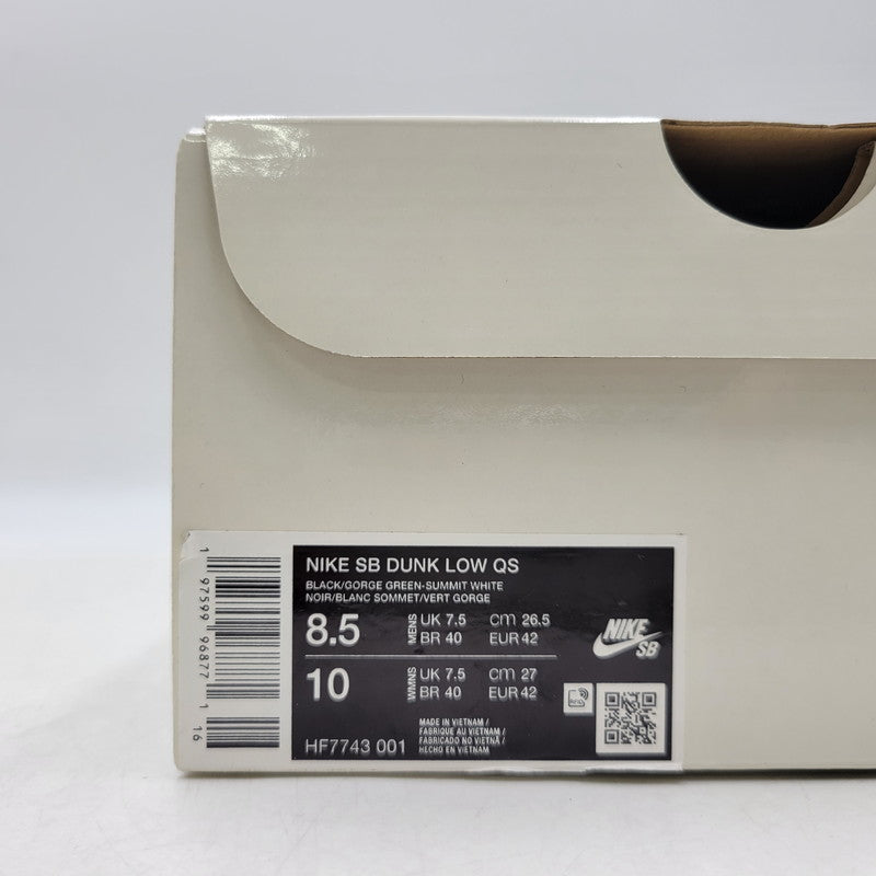 【中古品】【メンズ】 NIKE SB ナイキエスビー ×THERE SKATEBOARDS ゼア スケートボード HF7743-001 DUNK LOW PRO ダンク ロー プロ スニーカー 靴 160-260716-kh-23-izu サイズ：26.5 カラー：BLACK/GORGE GREEN-WHITE 万代Net店