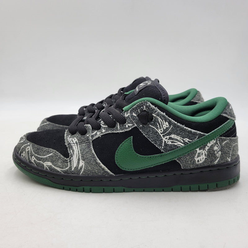 【中古品】【メンズ】 NIKE SB ナイキエスビー ×THERE SKATEBOARDS ゼア スケートボード HF7743-001 DUNK LOW PRO ダンク ロー プロ スニーカー 靴 160-260716-kh-23-izu サイズ：26.5 カラー：BLACK/GORGE GREEN-WHITE 万代Net店