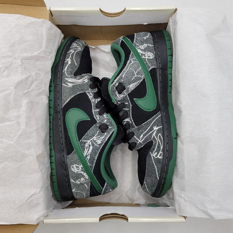 【中古品】【メンズ】 NIKE SB ナイキエスビー ×THERE SKATEBOARDS ゼア スケートボード HF7743-001 DUNK LOW PRO ダンク ロー プロ スニーカー 靴 160-260716-kh-23-izu サイズ：26.5 カラー：BLACK/GORGE GREEN-WHITE 万代Net店