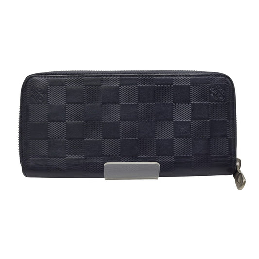 【中古品】【メンズ/レディース】 LOUIS VUITTON ルイ・ヴィトン N63549 CA0230 ダミエアンフィニ ヴェルティカル 長財布 179-260716-kh-18-izu カラー：ネイビー系 万代Net店