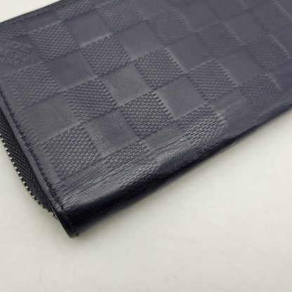 【中古品】【メンズ/レディース】 LOUIS VUITTON ルイ・ヴィトン N63549 CA0230 ダミエアンフィニ ヴェルティカル 長財布 179-260716-kh-18-izu カラー：ネイビー系 万代Net店
