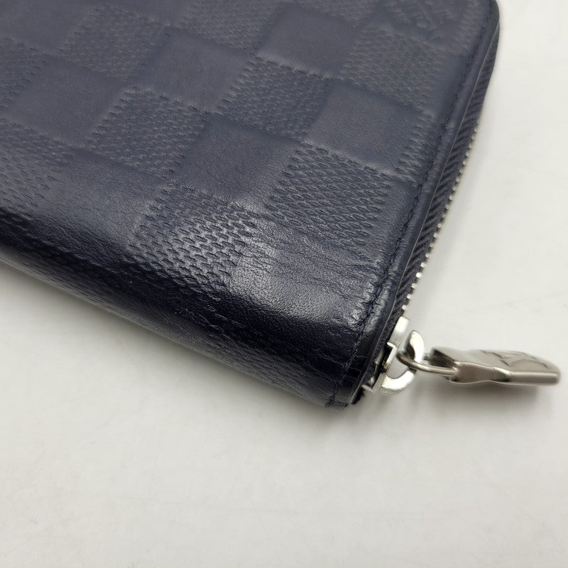 【中古品】【メンズ/レディース】 LOUIS VUITTON ルイ・ヴィトン N63549 CA0230 ダミエアンフィニ ヴェルティカル 長財布 179-260716-kh-18-izu カラー：ネイビー系 万代Net店