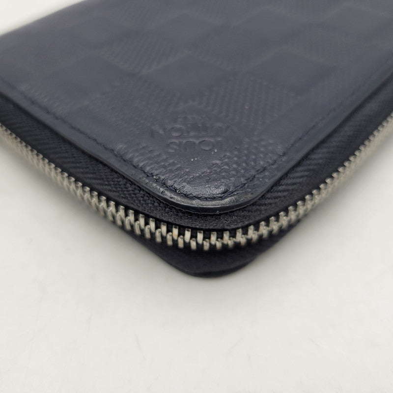 【中古品】【メンズ/レディース】 LOUIS VUITTON ルイ・ヴィトン N63549 CA0230 ダミエアンフィニ ヴェルティカル 長財布 179-260716-kh-18-izu カラー：ネイビー系 万代Net店
