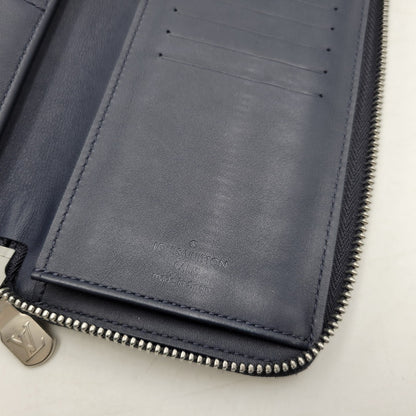 【中古品】【メンズ/レディース】 LOUIS VUITTON ルイ・ヴィトン N63549 CA0230 ダミエアンフィニ ヴェルティカル 長財布 179-260716-kh-18-izu カラー：ネイビー系 万代Net店