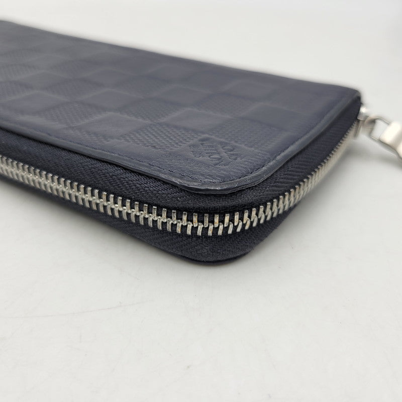 【中古品】【メンズ/レディース】 LOUIS VUITTON ルイ・ヴィトン N63549 CA0230 ダミエアンフィニ ヴェルティカル 長財布 179-260716-kh-18-izu カラー：ネイビー系 万代Net店