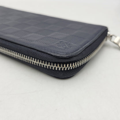 【中古品】【メンズ/レディース】 LOUIS VUITTON ルイ・ヴィトン N63549 CA0230 ダミエアンフィニ ヴェルティカル 長財布 179-260716-kh-18-izu カラー：ネイビー系 万代Net店