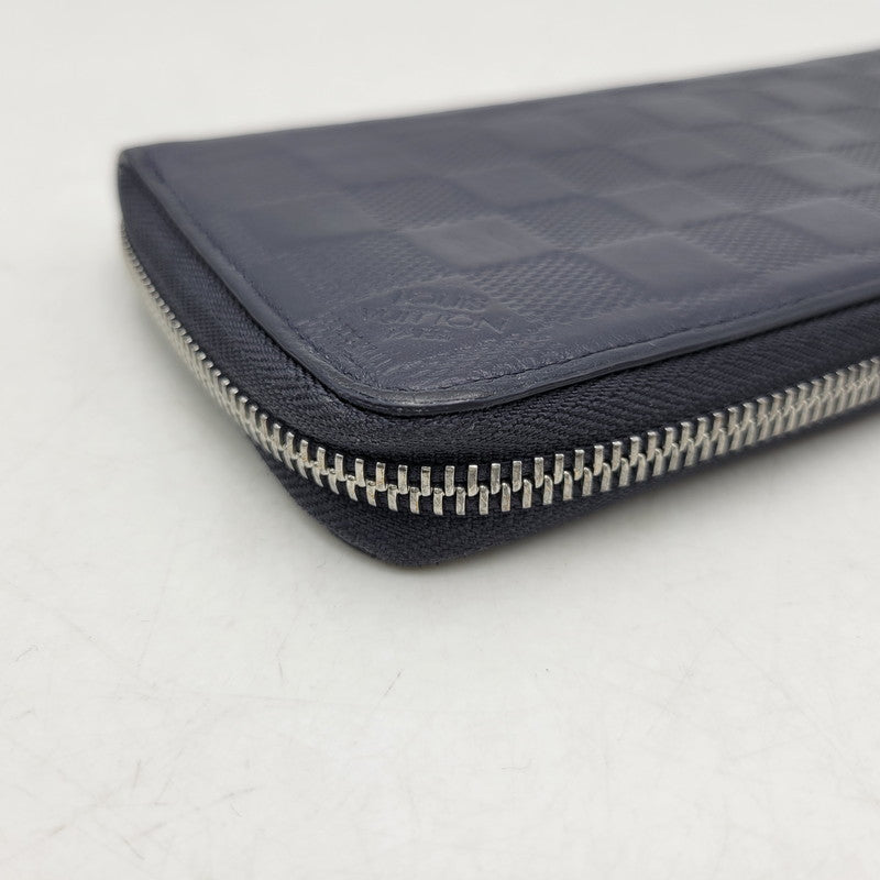 【中古品】【メンズ/レディース】 LOUIS VUITTON ルイ・ヴィトン N63549 CA0230 ダミエアンフィニ ヴェルティカル 長財布 179-260716-kh-18-izu カラー：ネイビー系 万代Net店