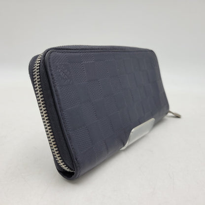 【中古品】【メンズ/レディース】 LOUIS VUITTON ルイ・ヴィトン N63549 CA0230 ダミエアンフィニ ヴェルティカル 長財布 179-260716-kh-18-izu カラー：ネイビー系 万代Net店
