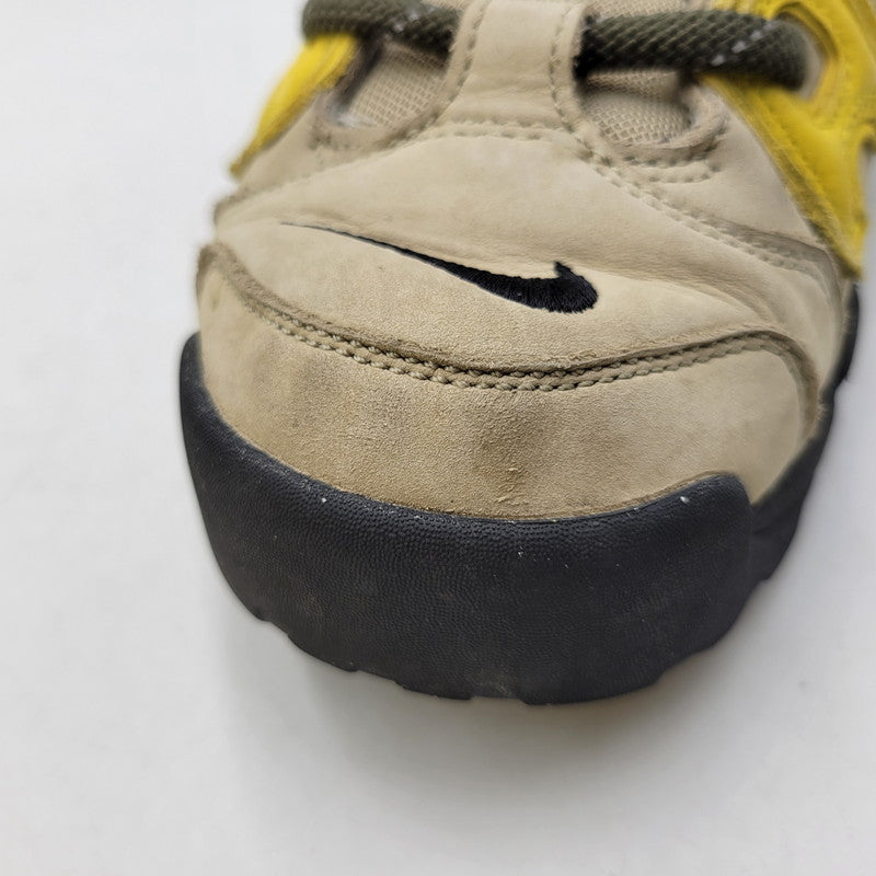 【中古品】【メンズ】 NIKE ナイキ × AMBUSH アンブッシュ FB1299-200 AIR MORE UPTEMPO LOW エア モア アップテンポ ロー スニーカー 靴 160-260716-kh-22-izu サイズ：29 カラー：LIMESTONE/VIVID SULFUR-BLACK 万代Net店