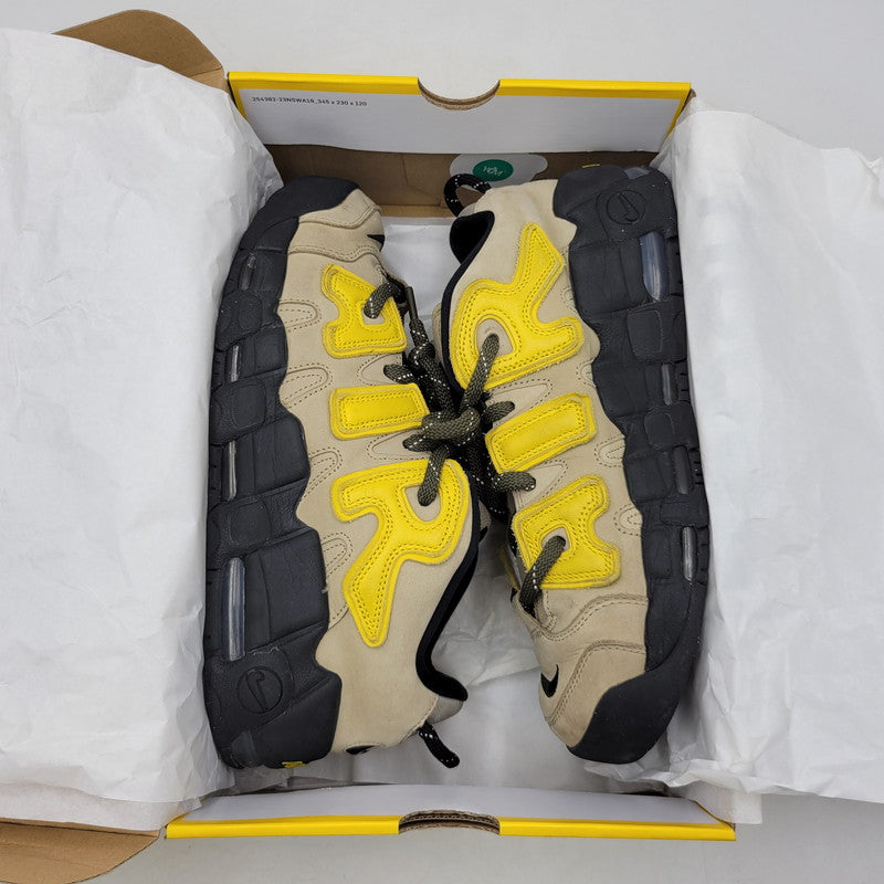 【中古品】【メンズ】 NIKE ナイキ × AMBUSH アンブッシュ FB1299-200 AIR MORE UPTEMPO LOW エア モア アップテンポ ロー スニーカー 靴 160-260716-kh-22-izu サイズ：29 カラー：LIMESTONE/VIVID SULFUR-BLACK 万代Net店