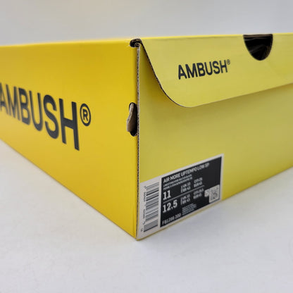【中古品】【メンズ】 NIKE ナイキ × AMBUSH アンブッシュ FB1299-200 AIR MORE UPTEMPO LOW エア モア アップテンポ ロー スニーカー 靴 160-260716-kh-22-izu サイズ：29 カラー：LIMESTONE/VIVID SULFUR-BLACK 万代Net店