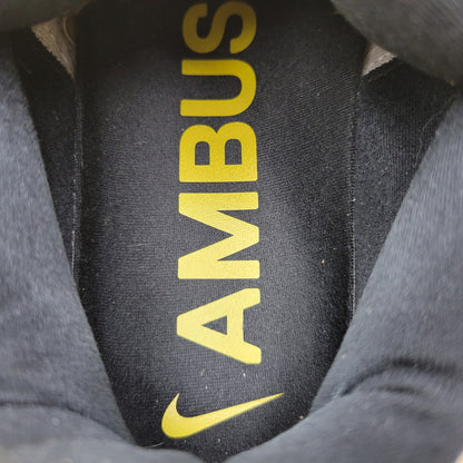 【中古品】【メンズ】 NIKE ナイキ × AMBUSH アンブッシュ FB1299-200 AIR MORE UPTEMPO LOW エア モア アップテンポ ロー スニーカー 靴 160-260716-kh-22-izu サイズ：29 カラー：LIMESTONE/VIVID SULFUR-BLACK 万代Net店