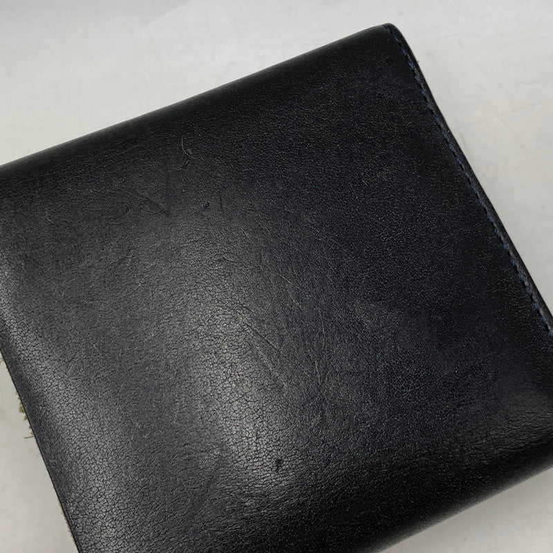 【中古品】【メンズ/レディース】 HENDER SCHEME エンダースキーマ OL-RC-FLW COW LEATHER FLAP WALLET カウ レザー フラップ ウォレット 財布 三つ折り財布 200-260721-cs-16-izu カラー：ネイビー 万代Net店