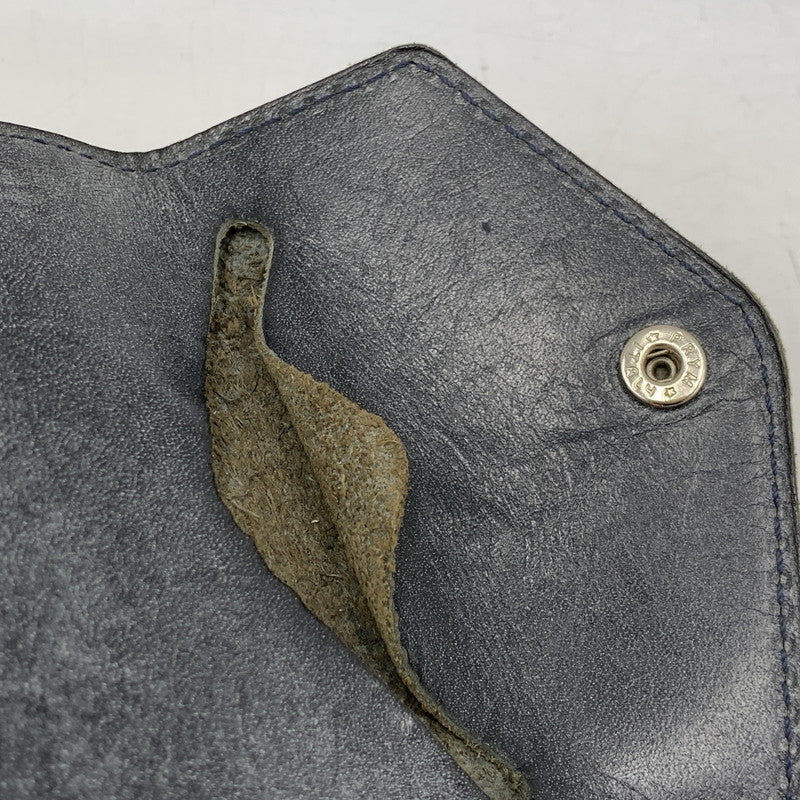 【中古品】【メンズ/レディース】 HENDER SCHEME エンダースキーマ OL-RC-FLW COW LEATHER FLAP WALLET カウ レザー フラップ ウォレット 財布 三つ折り財布 200-260721-cs-16-izu カラー：ネイビー 万代Net店