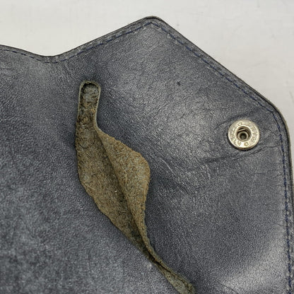 【中古品】【メンズ/レディース】 HENDER SCHEME エンダースキーマ OL-RC-FLW COW LEATHER FLAP WALLET カウ レザー フラップ ウォレット 財布 三つ折り財布 200-260721-cs-16-izu カラー：ネイビー 万代Net店