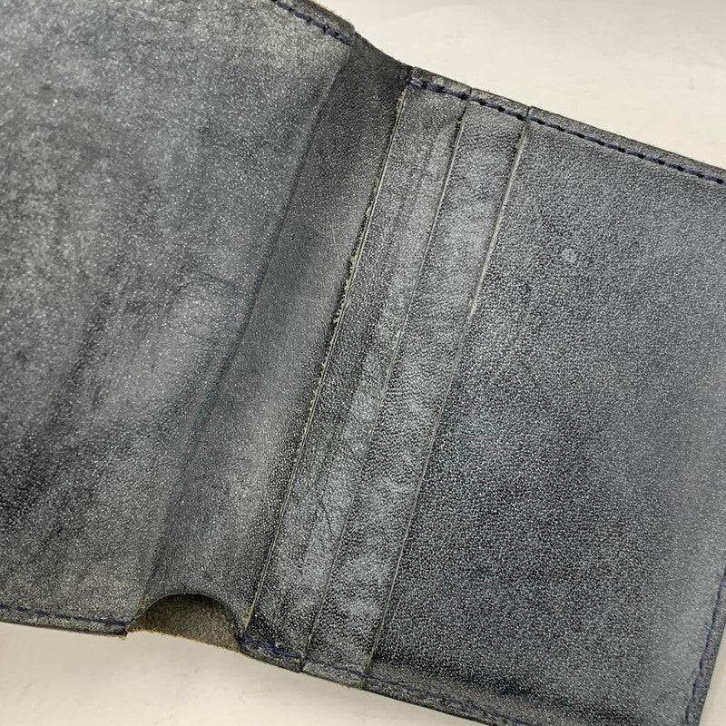 【中古品】【メンズ/レディース】 HENDER SCHEME エンダースキーマ OL-RC-FLW COW LEATHER FLAP WALLET カウ レザー フラップ ウォレット 財布 三つ折り財布 200-260721-cs-16-izu カラー：ネイビー 万代Net店