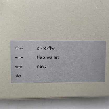 【中古品】【メンズ/レディース】 HENDER SCHEME エンダースキーマ OL-RC-FLW COW LEATHER FLAP WALLET カウ レザー フラップ ウォレット 財布 三つ折り財布 200-260721-cs-16-izu カラー：ネイビー 万代Net店