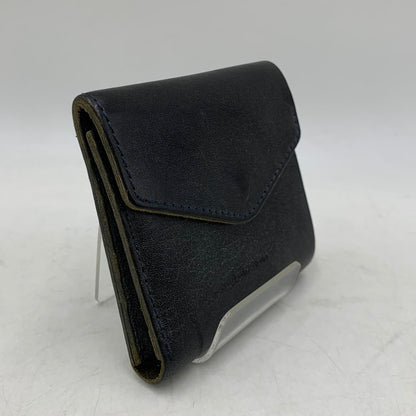 【中古品】【メンズ/レディース】 HENDER SCHEME エンダースキーマ OL-RC-FLW COW LEATHER FLAP WALLET カウ レザー フラップ ウォレット 財布 三つ折り財布 200-260721-cs-16-izu カラー：ネイビー 万代Net店