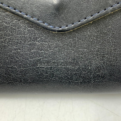 【中古品】【メンズ/レディース】 HENDER SCHEME エンダースキーマ OL-RC-FLW COW LEATHER FLAP WALLET カウ レザー フラップ ウォレット 財布 三つ折り財布 200-260721-cs-16-izu カラー：ネイビー 万代Net店