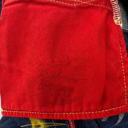 【中古品】【メンズ】 TED COMPANY テッドカンパニー HIP PAINT JEANS DEVIL 003 ヒップペイントジーンズ デビル参号 デニムパンツ 156-260721-as-17-izu サイズ：30×34 カラー：インディゴ 万代Net店