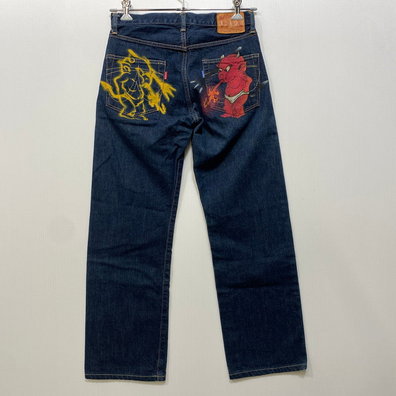 【中古品】【メンズ】 TED COMPANY テッドカンパニー HIP PAINT JEANS DEVIL 003 ヒップペイントジーンズ デビル参号 デニムパンツ 156-260721-as-17-izu サイズ：30×34 カラー：インディゴ 万代Net店