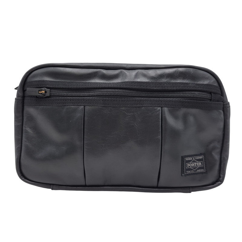 【中古品】【メンズ/レディース】 PORTER ポーター 023-03761 ALOOF WAIST BAG アルーフ ウエスト バッグ カバン 188-260716-kh-15-izu カラー：ブラック 万代Net店