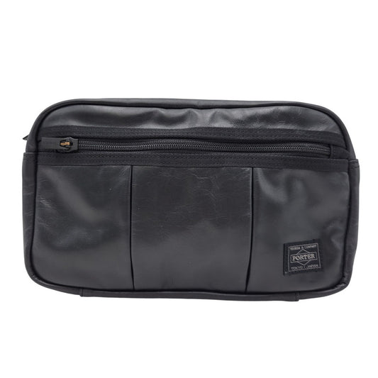 【中古品】【メンズ/レディース】 PORTER ポーター 023-03761 ALOOF WAIST BAG アルーフ ウエスト バッグ カバン 188-260716-kh-15-izu カラー：ブラック 万代Net店