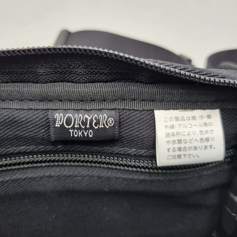【中古品】【メンズ/レディース】 PORTER ポーター 023-03761 ALOOF WAIST BAG アルーフ ウエスト バッグ カバン 188-260716-kh-15-izu カラー：ブラック 万代Net店