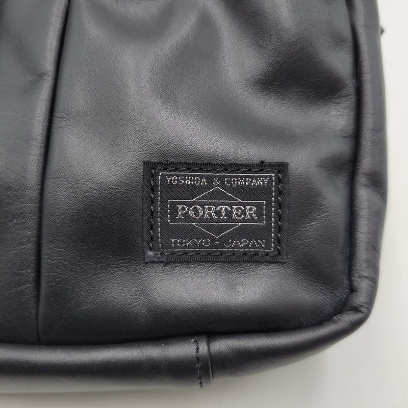 【中古品】【メンズ/レディース】 PORTER ポーター 023-03761 ALOOF WAIST BAG アルーフ ウエスト バッグ カバン 188-260716-kh-15-izu カラー：ブラック 万代Net店