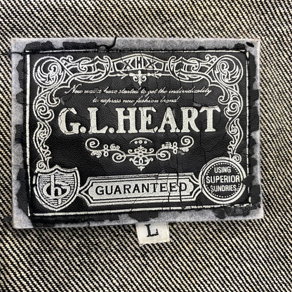 【中古品】【メンズ】 G.L.HEART ジーエルハート DENIM JACKET デニムジャケット 145-260721-as-22-izu サイズ：L カラー：ブラック 万代Net店
