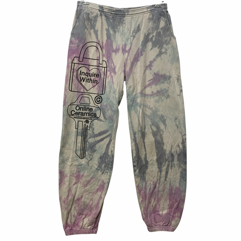 【中古品】【メンズ】 ONLINE CERAMICS オンラインセラミックス SWEAT PANTS スウェットパンツ タイダイ染め 153-260721-as-12-izu サイズ：XL カラー：マルチカラー 万代Net店