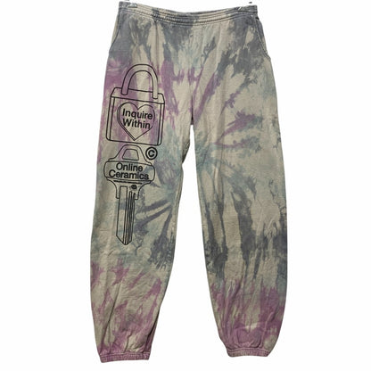 【中古品】【メンズ】 ONLINE CERAMICS オンラインセラミックス SWEAT PANTS スウェットパンツ タイダイ染め 153-260721-as-12-izu サイズ：XL カラー：マルチカラー 万代Net店