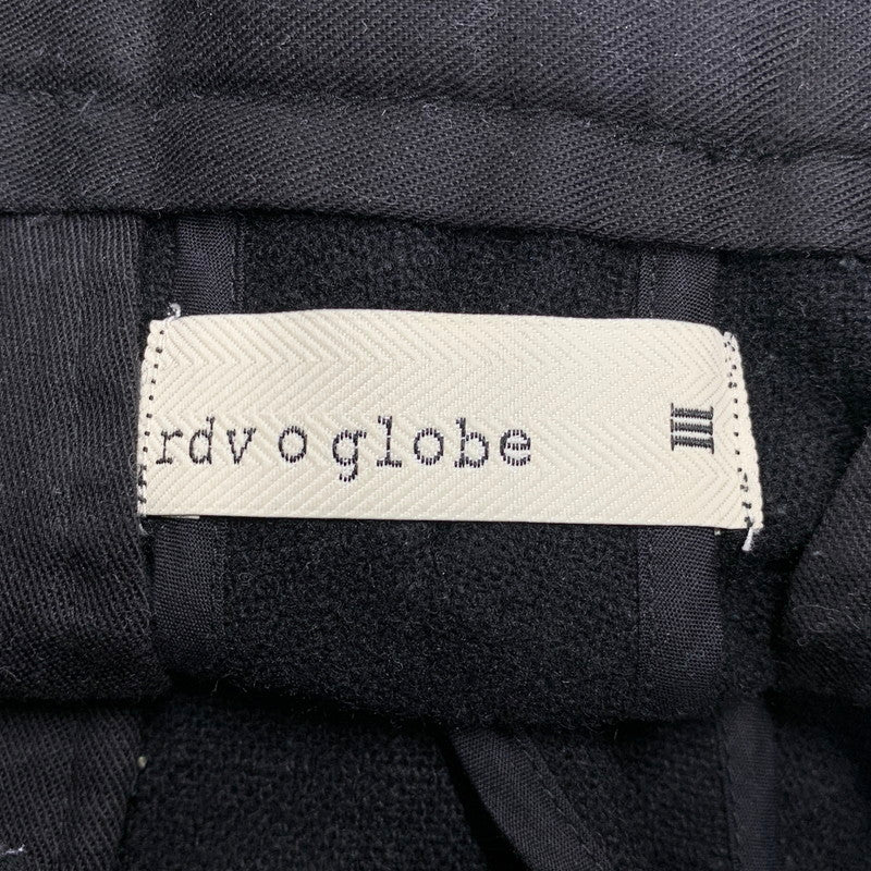 【中古品】【メンズ】 RDV O GLOBE ランデヴー オー グローブ 232PA003 WOOL ISAAC PA ウール パンツ ボトムス 151-260720-kh-06-izu サイズ：3 カラー：ブラック 万代Net店