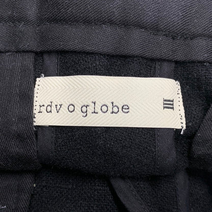 【中古品】【メンズ】 RDV O GLOBE ランデヴー オー グローブ 232PA003 WOOL ISAAC PA ウール パンツ ボトムス 151-260720-kh-06-izu サイズ：3 カラー：ブラック 万代Net店