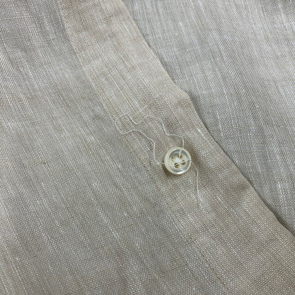 【中古品】【メンズ】 RDV O GLOBE×GUY ROVE ランデブーオーグローブ×ギ・ローバー ITALY製 AGNIS LINEN アグニス LS SHIRT リネン ロングスリーブ シャツ トップス 長袖 140-260717-cs-06-izu サイズ：1 カラー：ベージュ 万代Net店