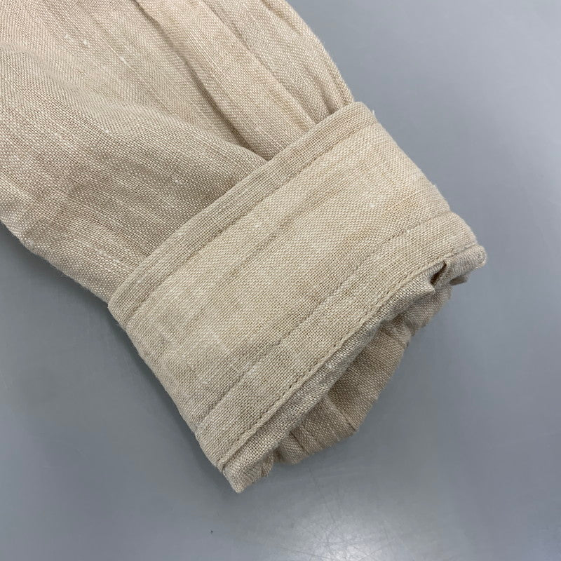 【中古品】【メンズ】 RDV O GLOBE×GUY ROVE ランデブーオーグローブ×ギ・ローバー ITALY製 AGNIS LINEN アグニス LS SHIRT リネン ロングスリーブ シャツ トップス 長袖 140-260717-cs-06-izu サイズ：1 カラー：ベージュ 万代Net店