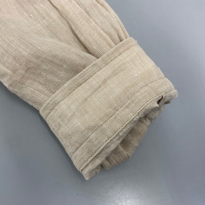 【中古品】【メンズ】 RDV O GLOBE×GUY ROVE ランデブーオーグローブ×ギ・ローバー ITALY製 AGNIS LINEN アグニス LS SHIRT リネン ロングスリーブ シャツ トップス 長袖 140-260717-cs-06-izu サイズ：1 カラー：ベージュ 万代Net店