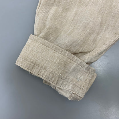 【中古品】【メンズ】 RDV O GLOBE×GUY ROVE ランデブーオーグローブ×ギ・ローバー ITALY製 AGNIS LINEN アグニス LS SHIRT リネン ロングスリーブ シャツ トップス 長袖 140-260717-cs-06-izu サイズ：1 カラー：ベージュ 万代Net店
