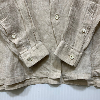 【中古品】【メンズ】 RDV O GLOBE×GUY ROVE ランデブーオーグローブ×ギ・ローバー ITALY製 AGNIS LINEN アグニス LS SHIRT リネン ロングスリーブ シャツ トップス 長袖 140-260717-cs-06-izu サイズ：1 カラー：ベージュ 万代Net店