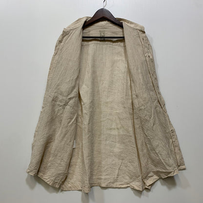 【中古品】【メンズ】 RDV O GLOBE×GUY ROVE ランデブーオーグローブ×ギ・ローバー ITALY製 AGNIS LINEN アグニス LS SHIRT リネン ロングスリーブ シャツ トップス 長袖 140-260717-cs-06-izu サイズ：1 カラー：ベージュ 万代Net店