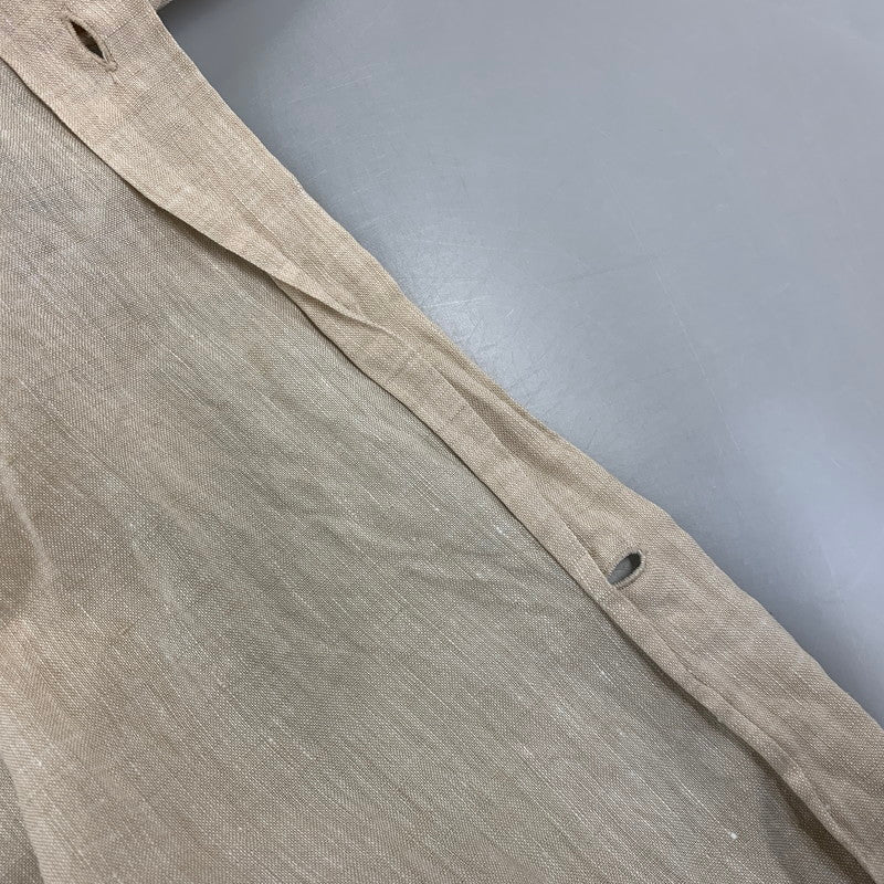 【中古品】【メンズ】 RDV O GLOBE×GUY ROVE ランデブーオーグローブ×ギ・ローバー ITALY製 AGNIS LINEN アグニス LS SHIRT リネン ロングスリーブ シャツ トップス 長袖 140-260717-cs-06-izu サイズ：1 カラー：ベージュ 万代Net店