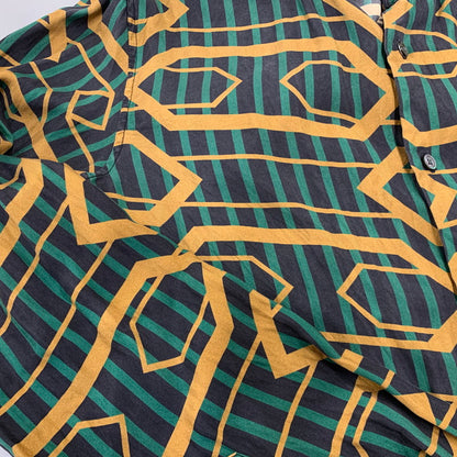 【中古品】【メンズ】 BANANATIME バナナタイム SILK ALL PATTERN L/S SHIRT 319-071-05 シルク オールパターン ロングスリーブ シャツ 長袖 141-260721-as-10-izu サイズ：L カラー：マルチカラー 万代Net店